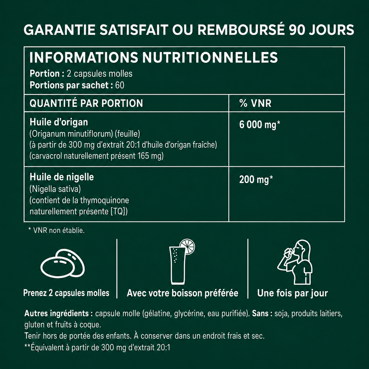Nutramedi Huile d'Origan & Huile de Nigelle